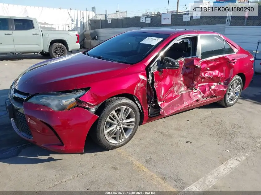 4T1BF1FK0GU580290 2016 Toyota Camry Se