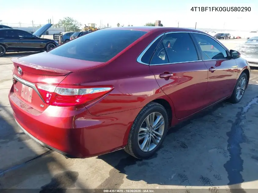 4T1BF1FK0GU580290 2016 Toyota Camry Se