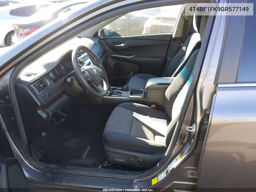 4T4BF1FK9GR577149 2016 Toyota Camry Le