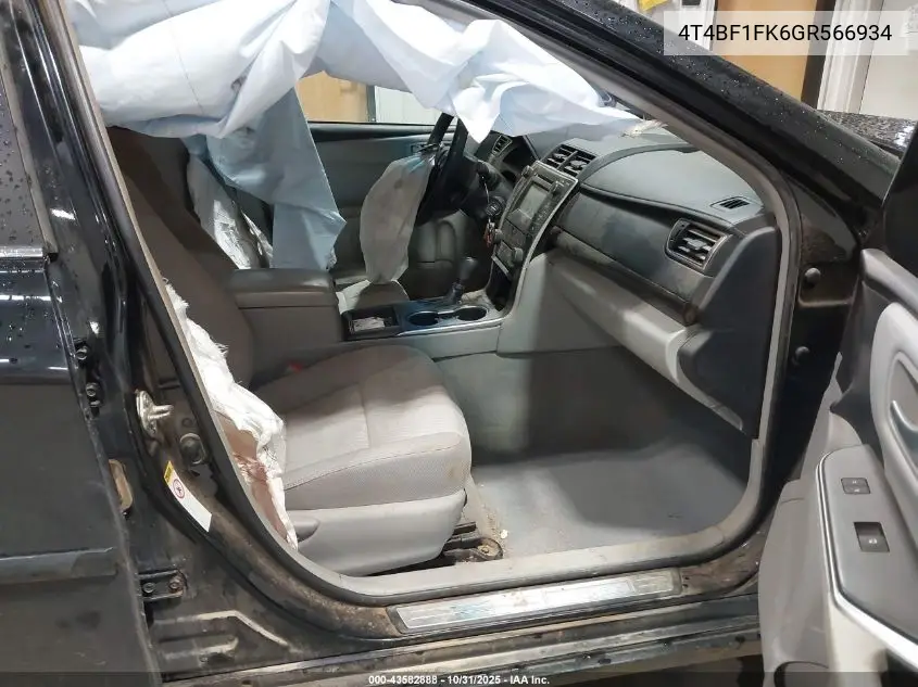 4T4BF1FK6GR566934 2016 Toyota Camry Le