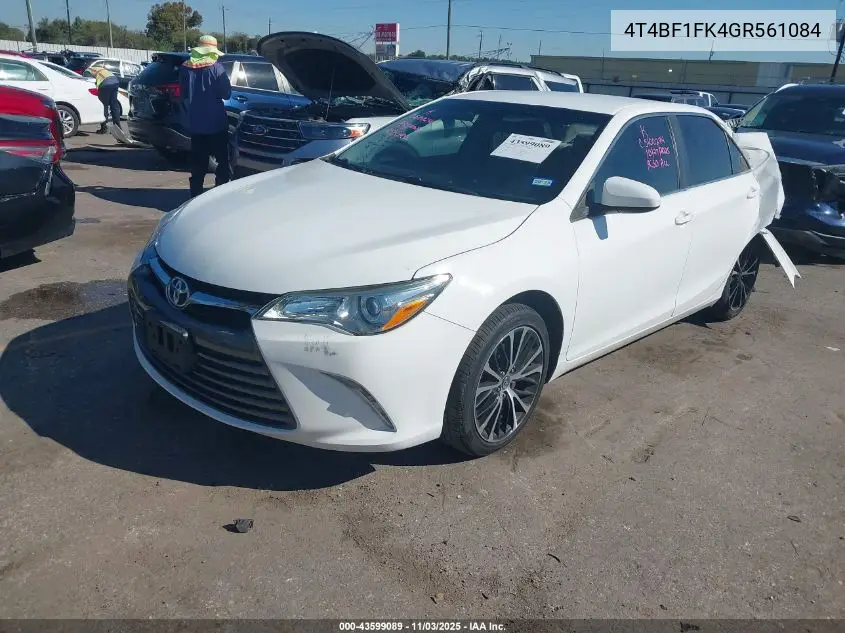 4T4BF1FK4GR561084 2016 Toyota Camry Le