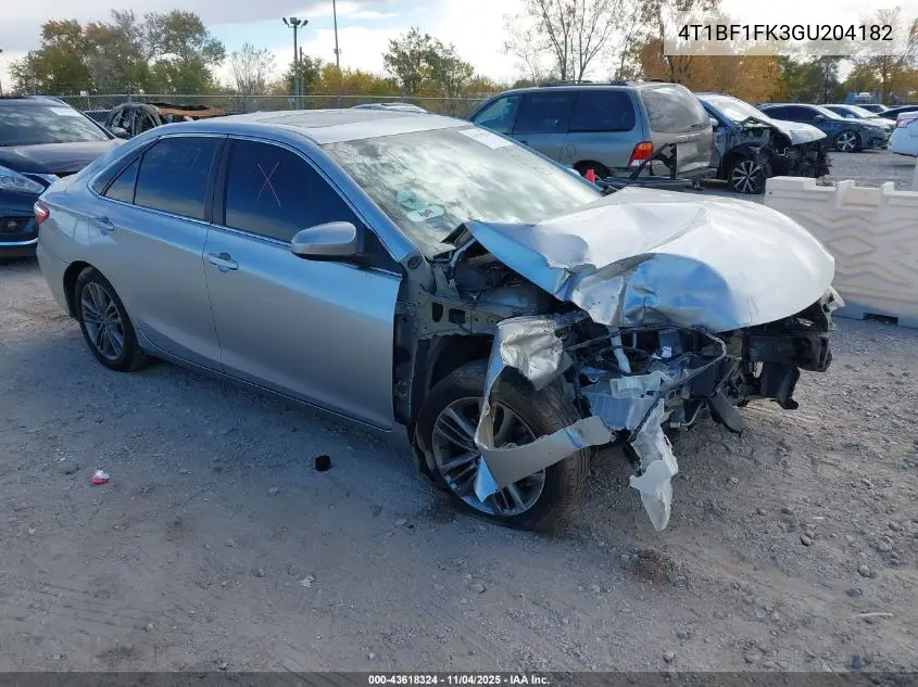 4T1BF1FK3GU204182 2016 Toyota Camry Se
