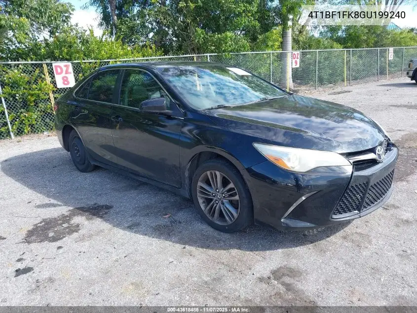4T1BF1FK8GU199240 2016 Toyota Camry Se
