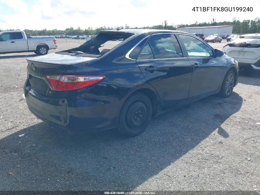 4T1BF1FK8GU199240 2016 Toyota Camry Se