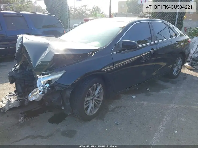 4T1BF1FK4GU534221 2016 Toyota Camry Se