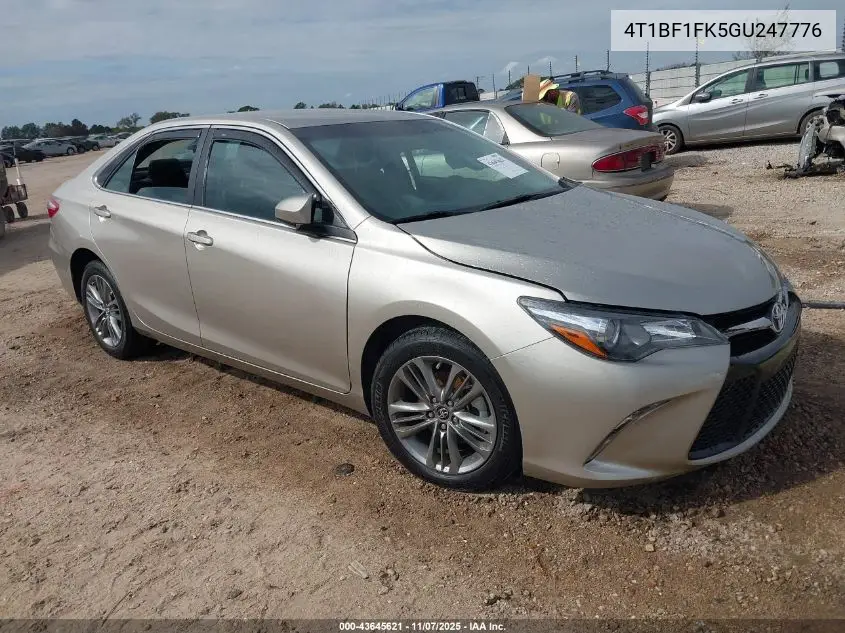 4T1BF1FK5GU247776 2016 Toyota Camry Se