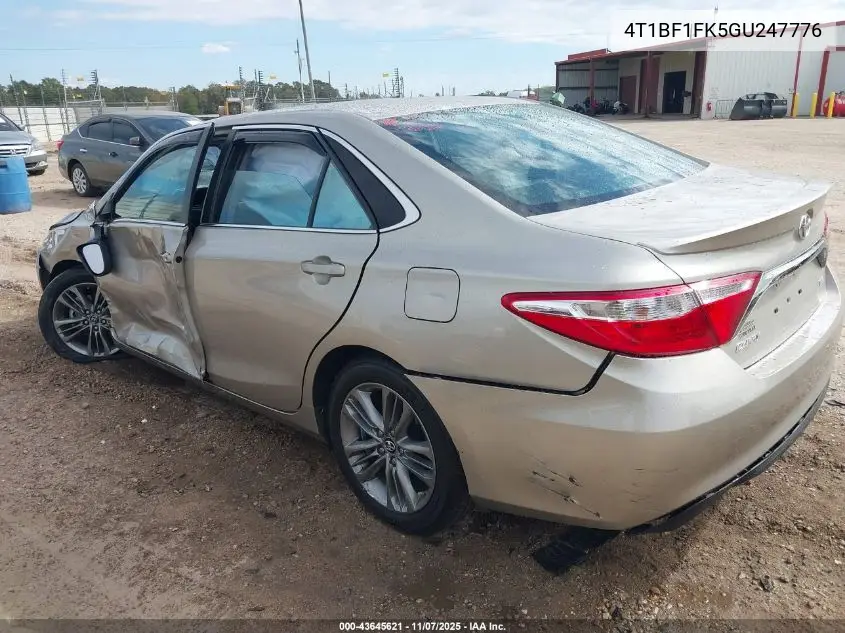 4T1BF1FK5GU247776 2016 Toyota Camry Se