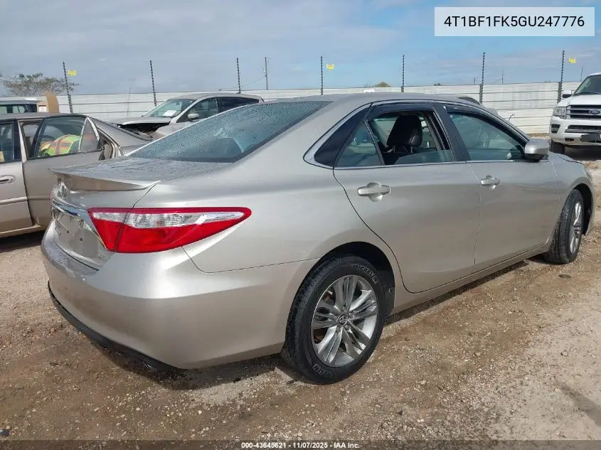 4T1BF1FK5GU247776 2016 Toyota Camry Se