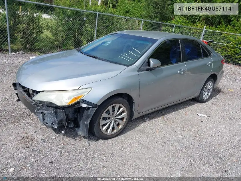 4T1BF1FK4GU571141 2016 Toyota Camry Le
