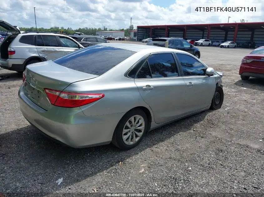 4T1BF1FK4GU571141 2016 Toyota Camry Le