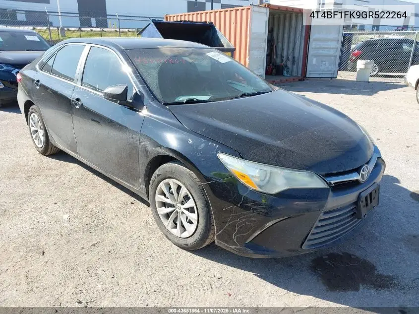 4T4BF1FK9GR522264 2016 Toyota Camry Le