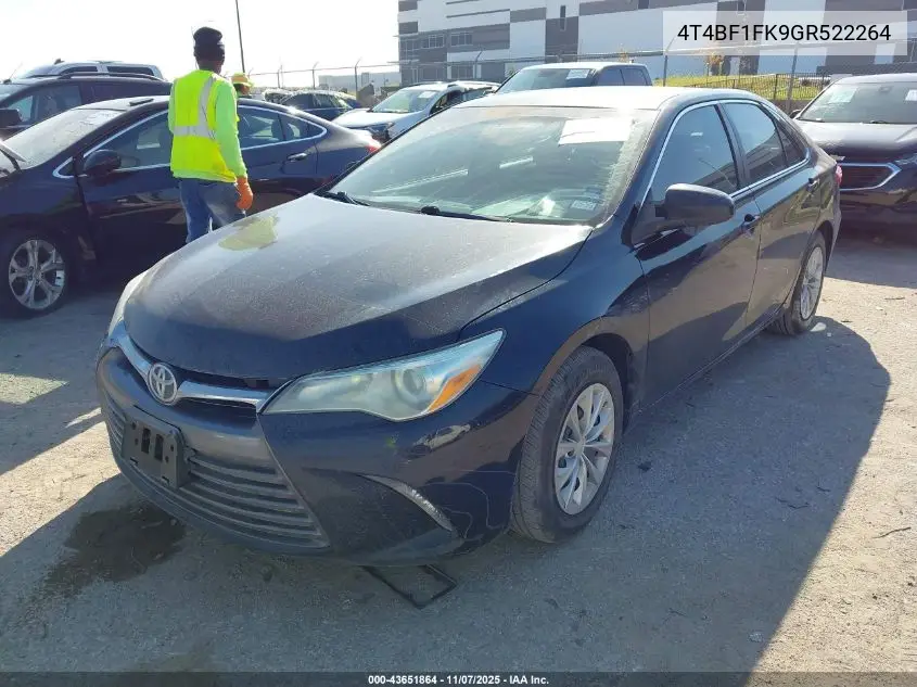 4T4BF1FK9GR522264 2016 Toyota Camry Le
