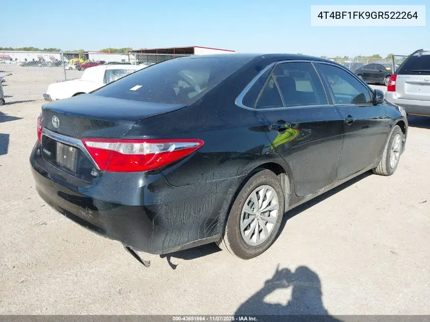 4T4BF1FK9GR522264 2016 Toyota Camry Le