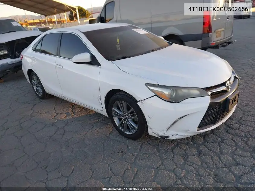 4T1BF1FK0GU502656 2016 Toyota Camry Se