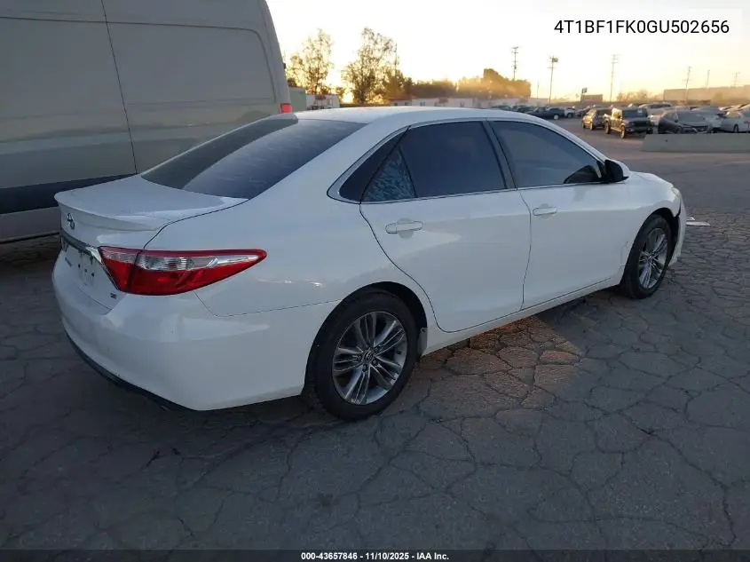 4T1BF1FK0GU502656 2016 Toyota Camry Se