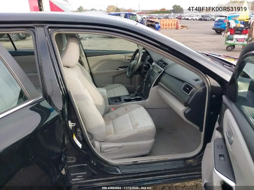 4T4BF1FK0GR531919 2016 Toyota Camry Le