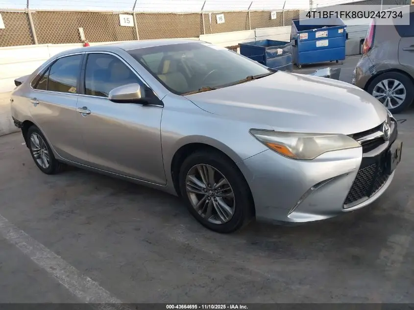 4T1BF1FK8GU242734 2016 Toyota Camry Se