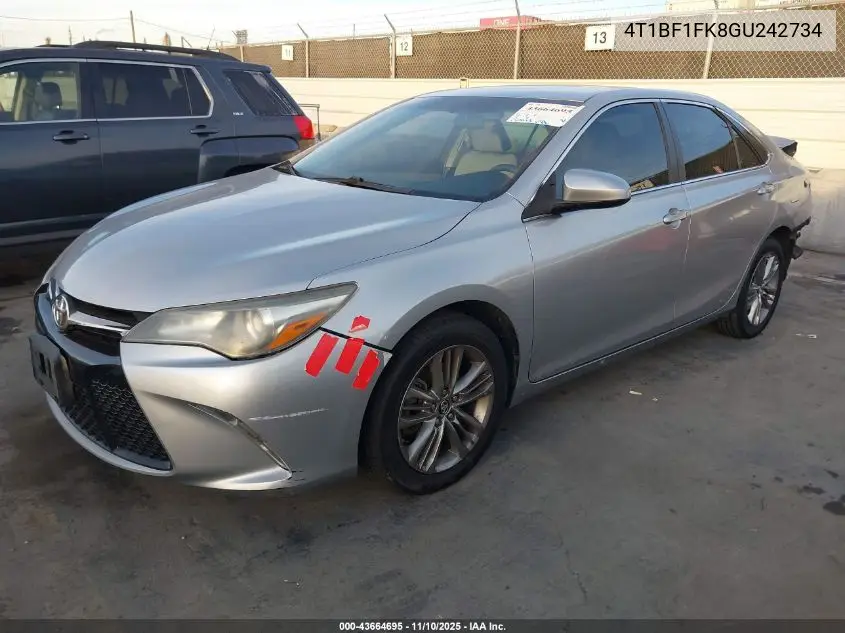 4T1BF1FK8GU242734 2016 Toyota Camry Se