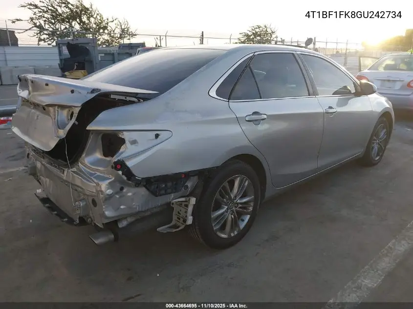 4T1BF1FK8GU242734 2016 Toyota Camry Se