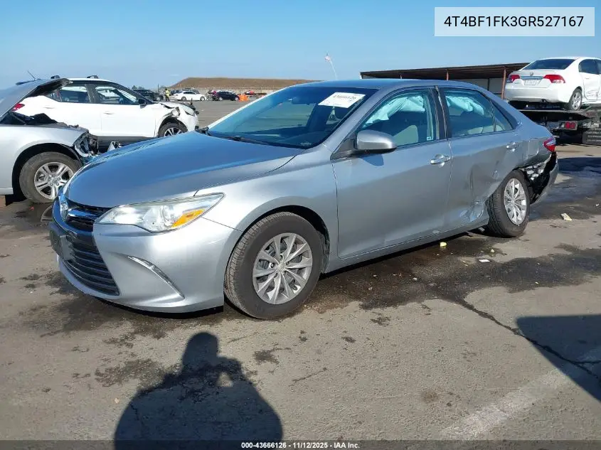 4T4BF1FK3GR527167 2016 Toyota Camry Le