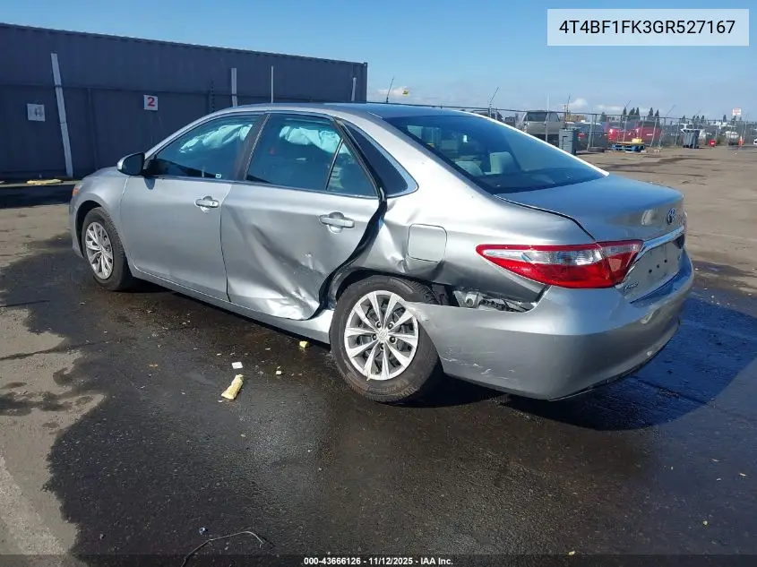 4T4BF1FK3GR527167 2016 Toyota Camry Le