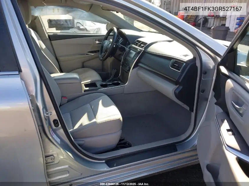 4T4BF1FK3GR527167 2016 Toyota Camry Le