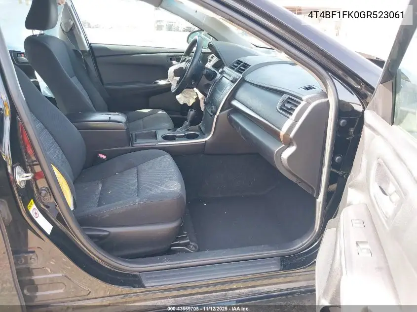 4T4BF1FK0GR523061 2016 Toyota Camry Le