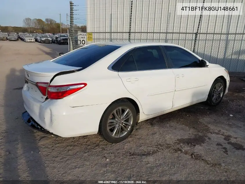 4T1BF1FK8GU148661 2016 Toyota Camry Se