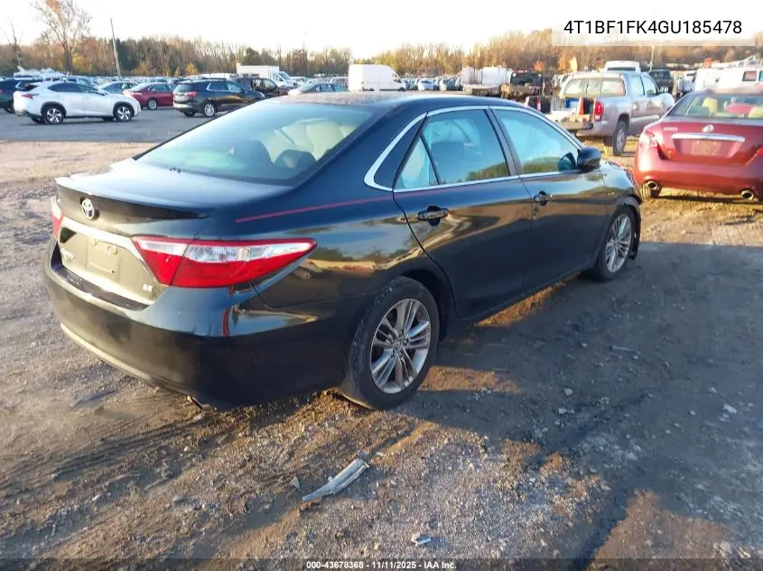 4T1BF1FK4GU185478 2016 Toyota Camry Se