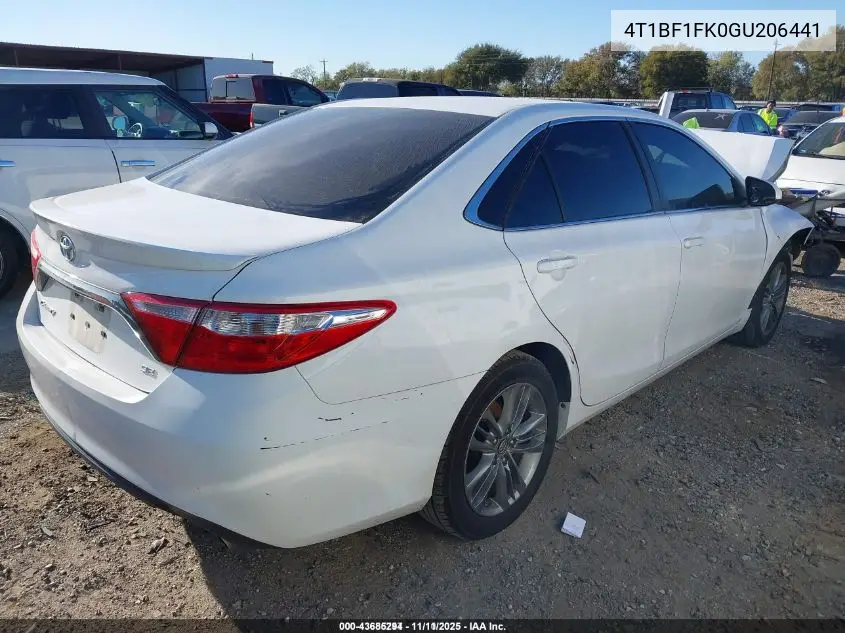 4T1BF1FK0GU206441 2016 Toyota Camry Se