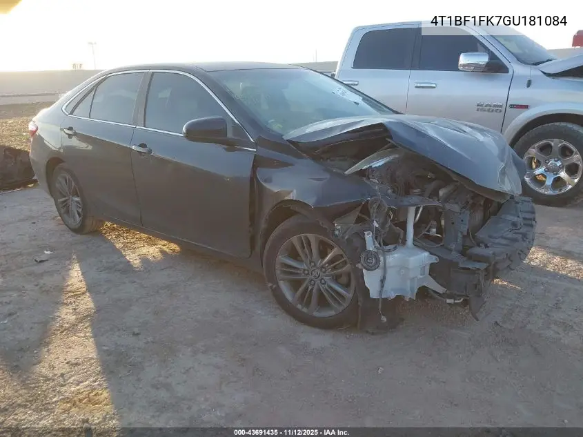 4T1BF1FK7GU181084 2016 Toyota Camry Se