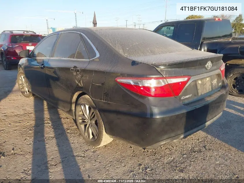 4T1BF1FK7GU181084 2016 Toyota Camry Se