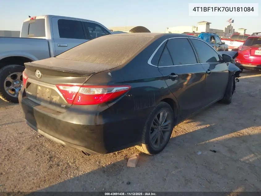 4T1BF1FK7GU181084 2016 Toyota Camry Se