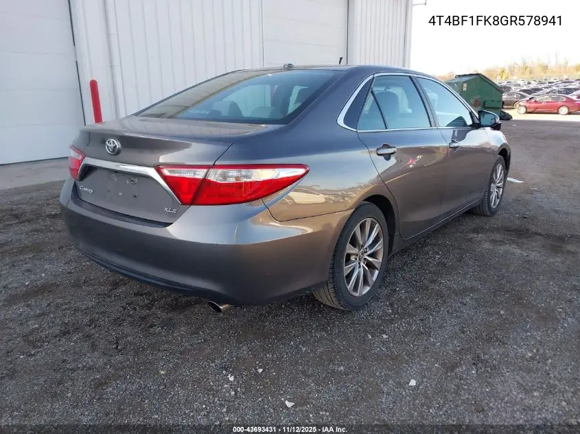 4T4BF1FK8GR578941 2016 Toyota Camry Xle