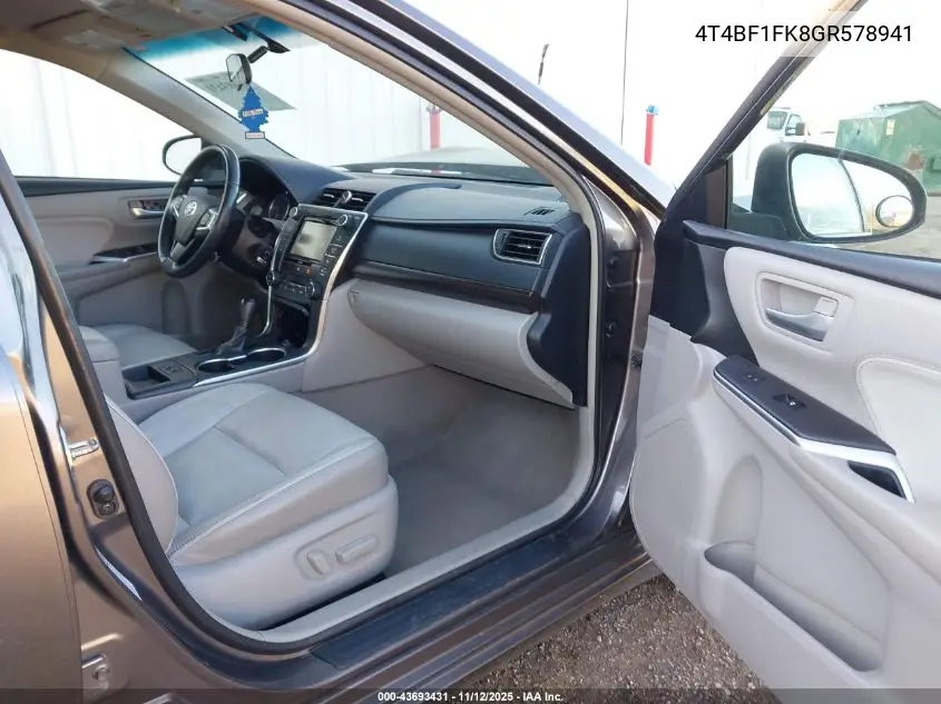 4T4BF1FK8GR578941 2016 Toyota Camry Xle
