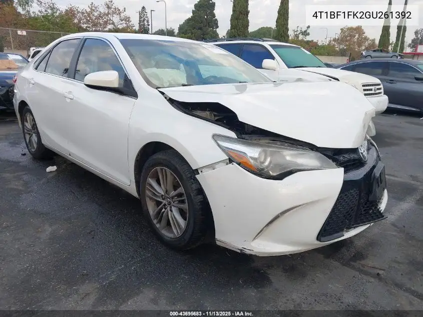 4T1BF1FK2GU261392 2016 Toyota Camry Se