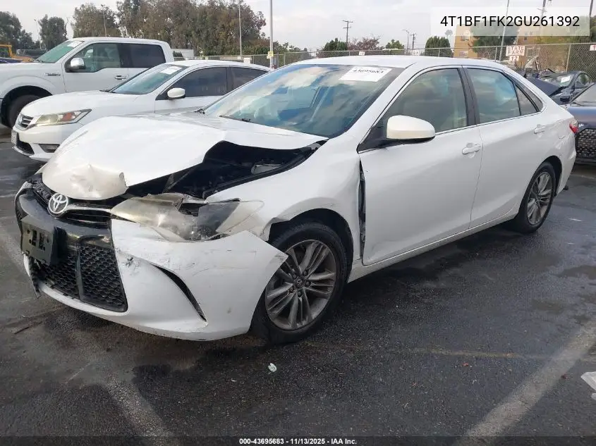 4T1BF1FK2GU261392 2016 Toyota Camry Se