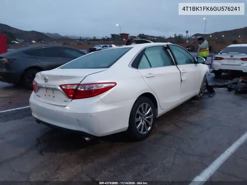 4T1BK1FK6GU576241 2016 Toyota Camry Xle V6