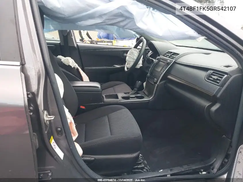 4T4BF1FK5GR542107 2016 Toyota Camry Le
