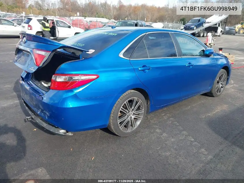 4T1BF1FK6GU998949 2016 Toyota Camry Se