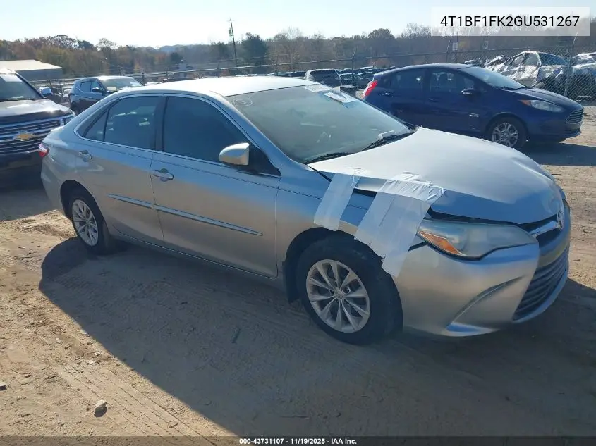 4T1BF1FK2GU531267 2016 Toyota Camry Le