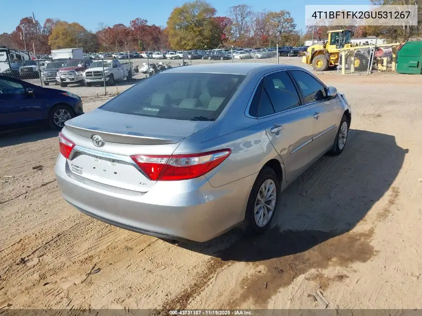 4T1BF1FK2GU531267 2016 Toyota Camry Le