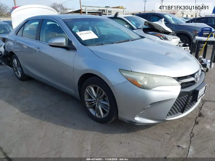 4T1BF1FK3GU160491 2016 Toyota Camry Se