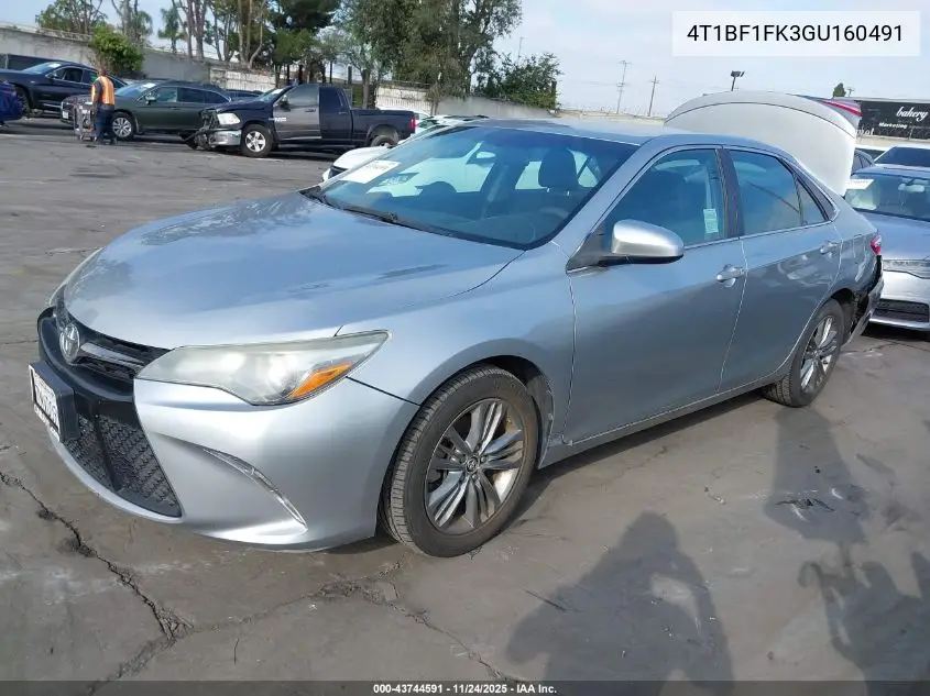 4T1BF1FK3GU160491 2016 Toyota Camry Se