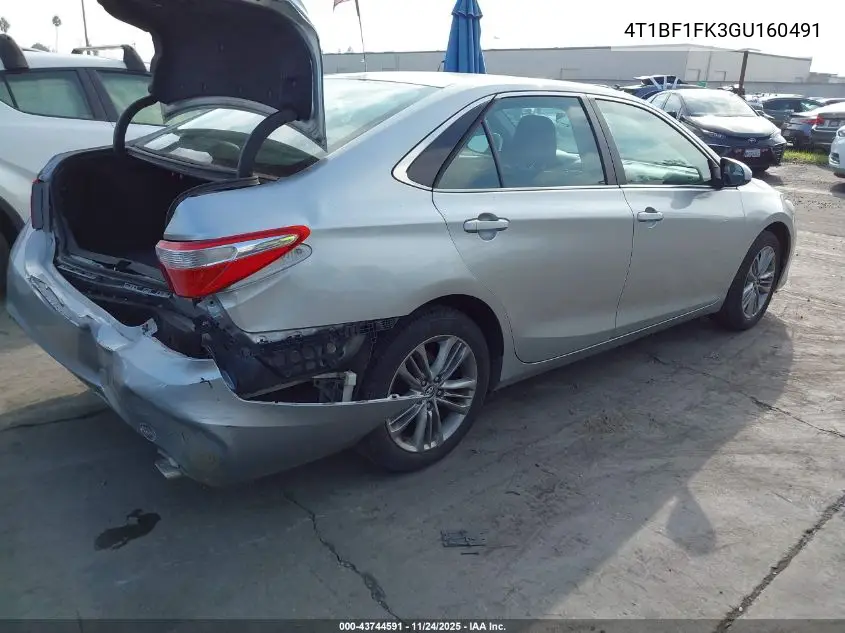 4T1BF1FK3GU160491 2016 Toyota Camry Se