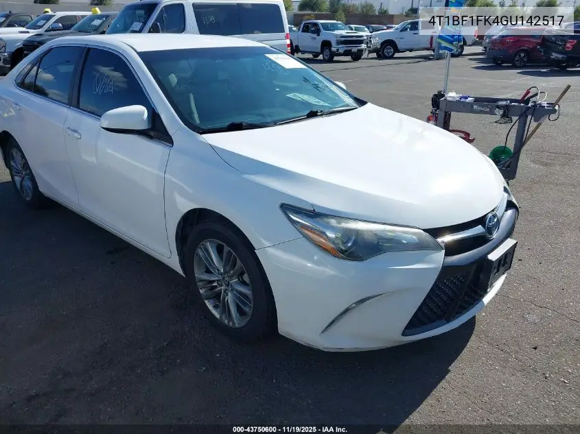 4T1BF1FK4GU142517 2016 Toyota Camry Se