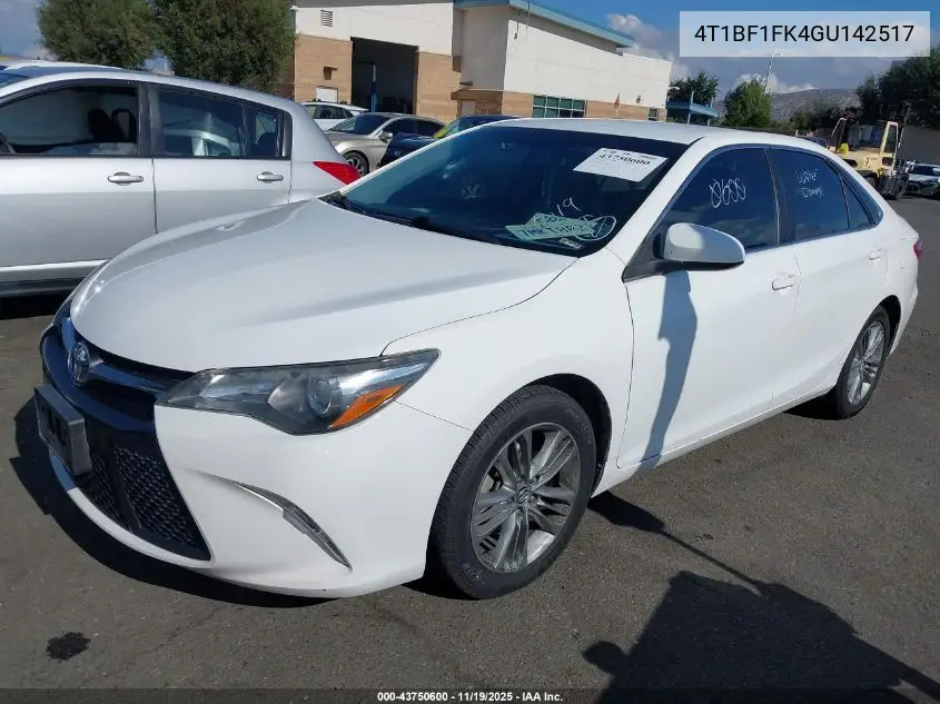 4T1BF1FK4GU142517 2016 Toyota Camry Se