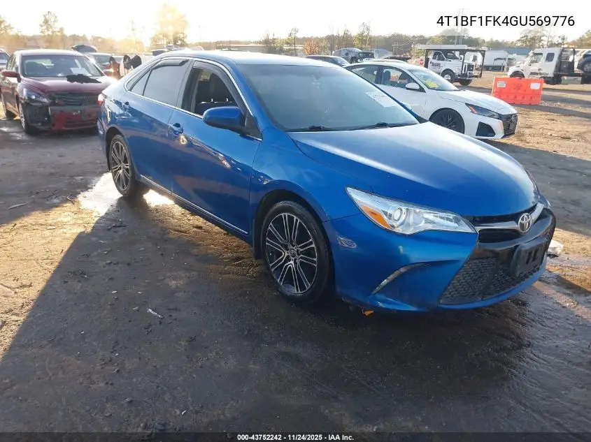 4T1BF1FK4GU569776 2016 Toyota Camry Se