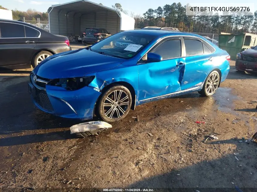 4T1BF1FK4GU569776 2016 Toyota Camry Se