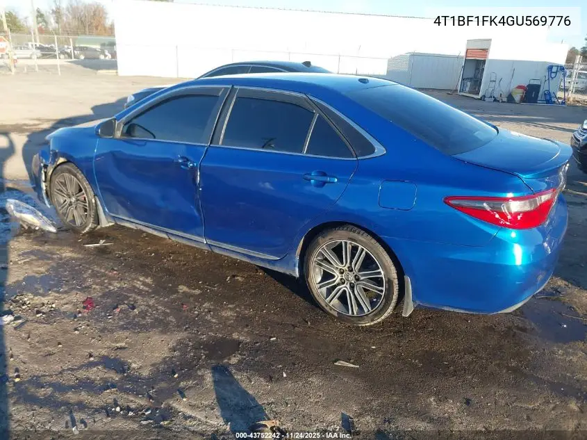 4T1BF1FK4GU569776 2016 Toyota Camry Se